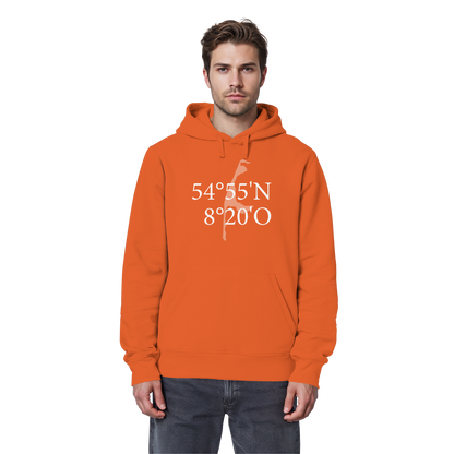 Deine Koordinate_vorne_Sonderedition_weiß - Basic Hoodie