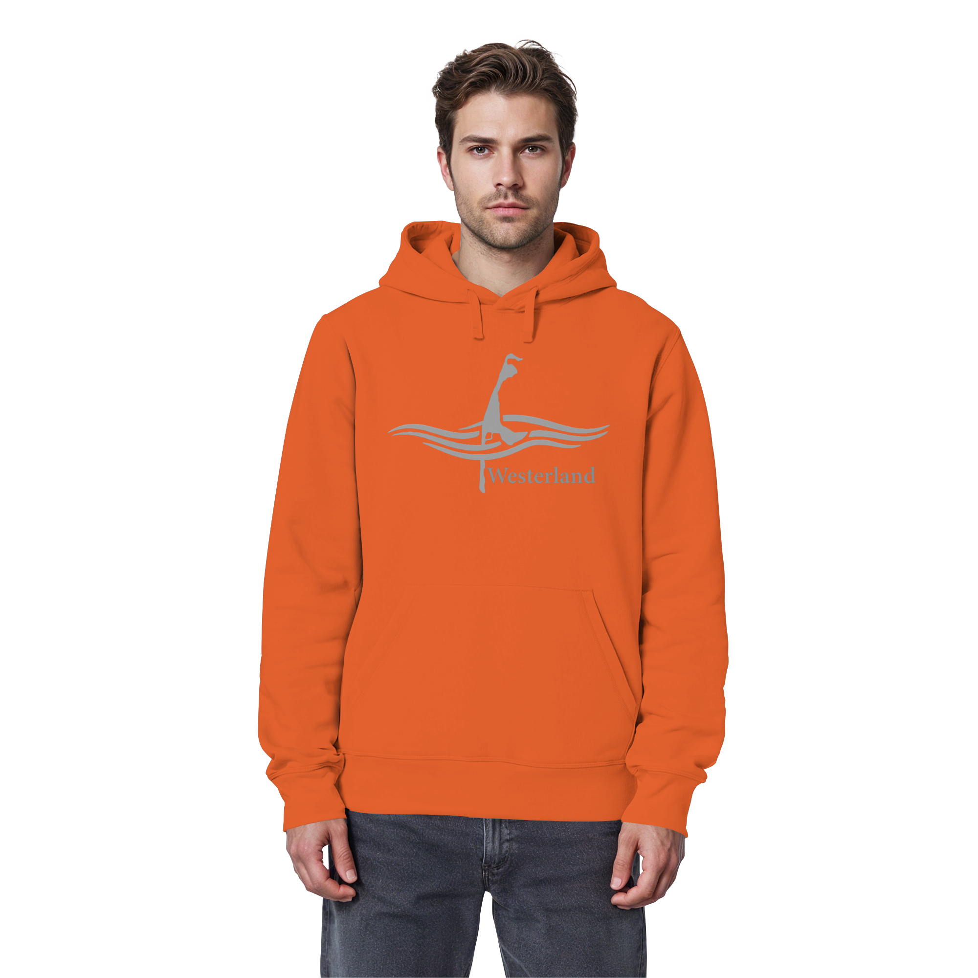 maritimes Sylt vom Meer umschlungen - Edition Westerland (Vorne) - Basic Hoodie