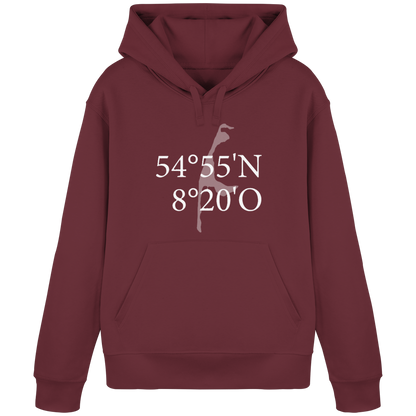 Deine Koordinate_vorne_Sonderedition_weiß - Basic Hoodie