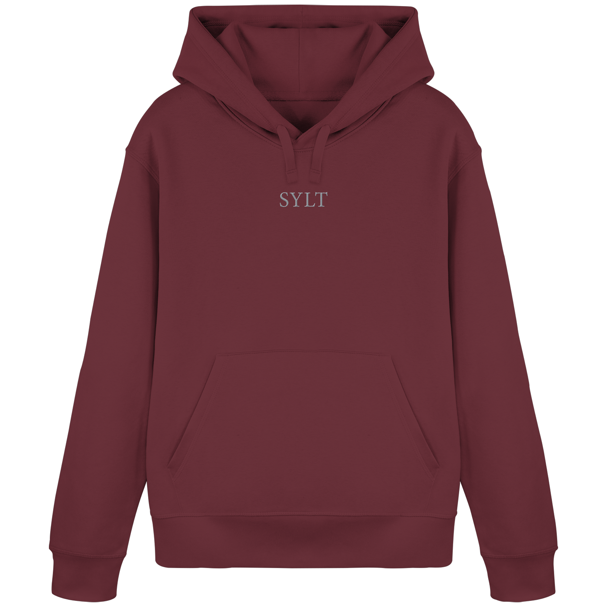 maritime SyltWelle (Sonnenaufgang) mit Stick (front) & Logo (hinten)  - Basic Hoodie