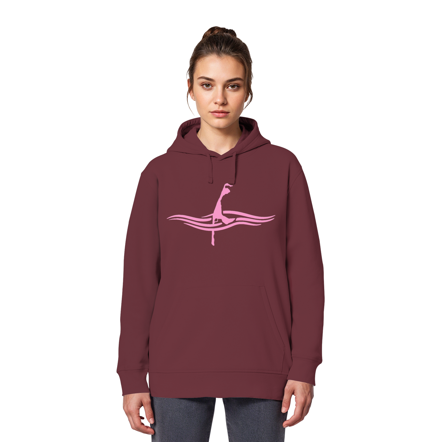 maritimes Sylt vom Meer umschlungen [rosa] - Basic Hoodie