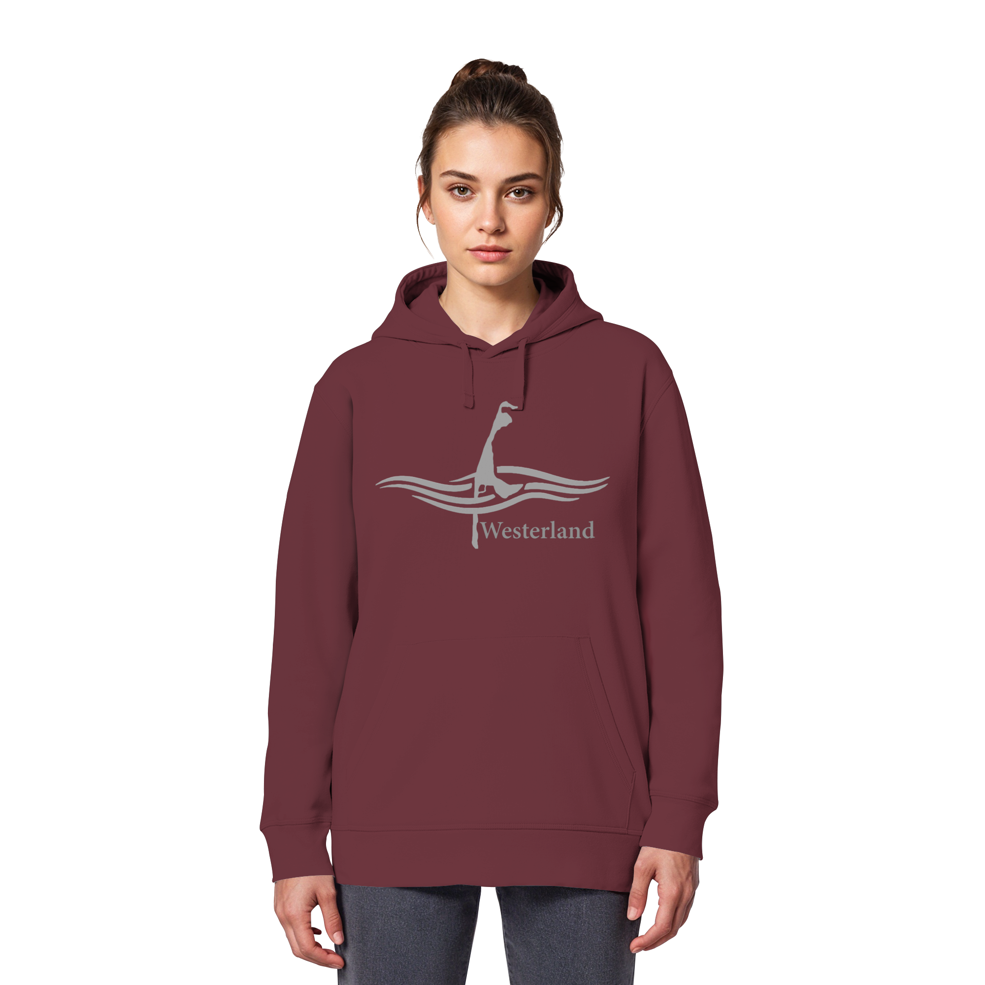 maritimes Sylt vom Meer umschlungen - Edition Westerland (Vorne) - Basic Hoodie
