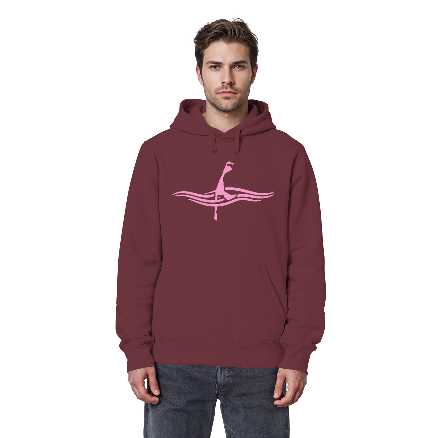 maritimes Sylt vom Meer umschlungen [rosa] - Basic Hoodie