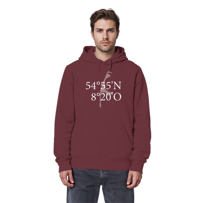Deine Koordinate_vorne_Sonderedition_weiß - Basic Hoodie
