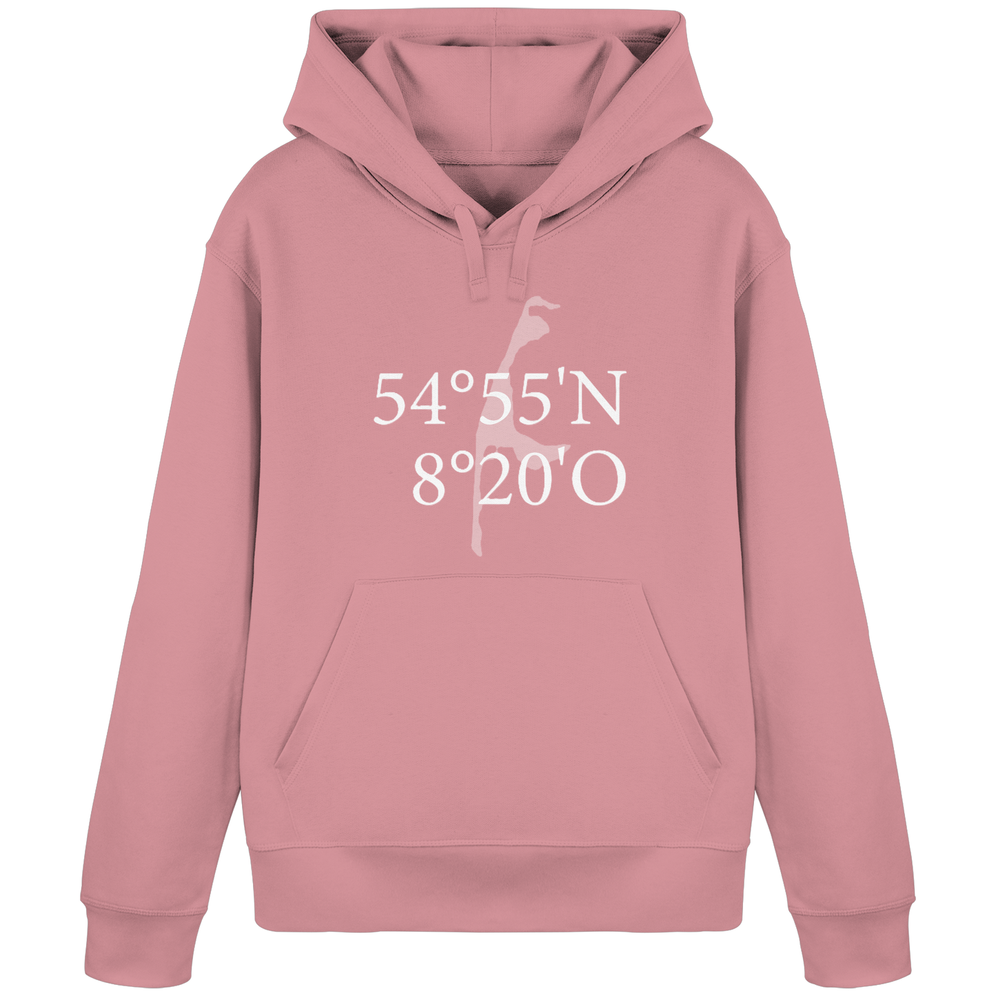 Deine Koordinate_vorne_Sonderedition_weiß - Basic Hoodie