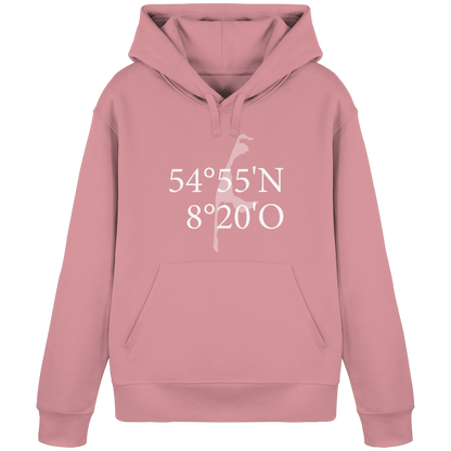 Deine Koordinate_vorne_Sonderedition_weiß - Basic Hoodie