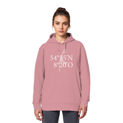Deine Koordinate_vorne_Sonderedition_weiß - Basic Hoodie