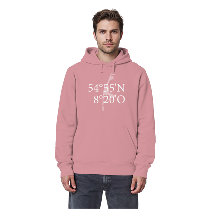 Deine Koordinate_vorne_Sonderedition_weiß - Basic Hoodie