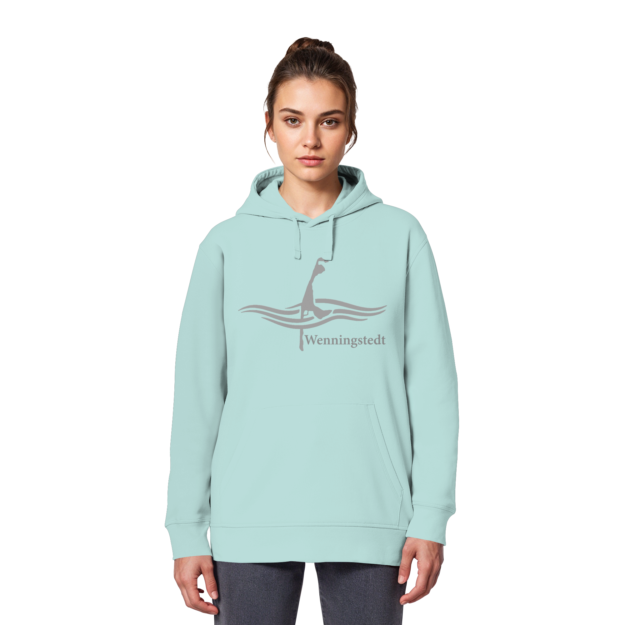 maritimes Sylt vom Meer umschlungen - Edition Wenningstedt (Vorne) Basic Hoodie