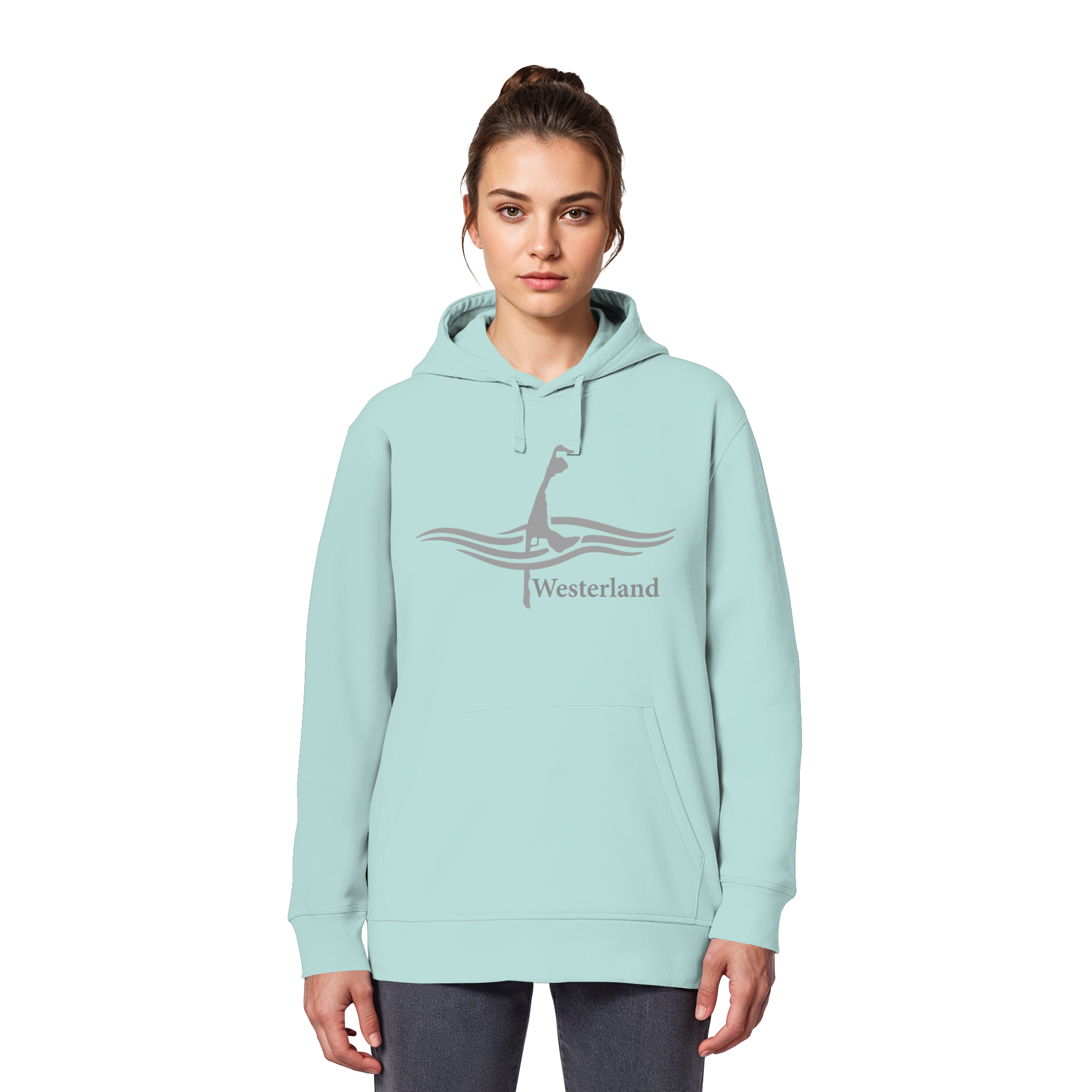 maritimes Sylt vom Meer umschlungen - Edition Westerland (Vorne) - Basic Hoodie