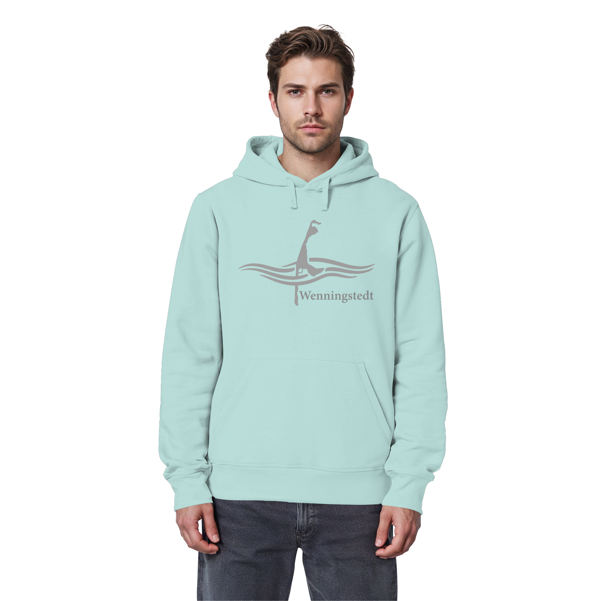 maritimes Sylt vom Meer umschlungen - Edition Wenningstedt (Vorne) Basic Hoodie