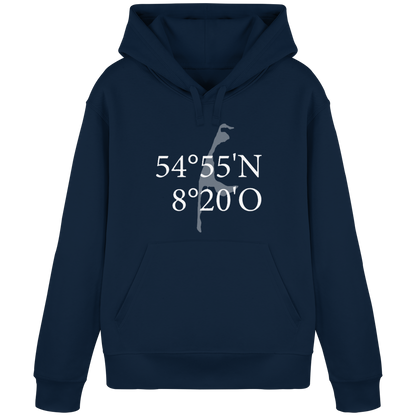 Deine Koordinate_vorne_Sonderedition_weiß - Basic Hoodie