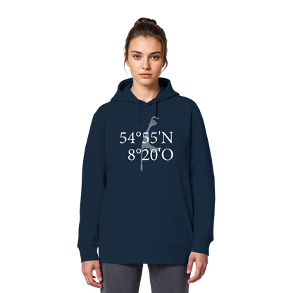 Deine Koordinate_vorne_Sonderedition_weiß - Basic Hoodie
