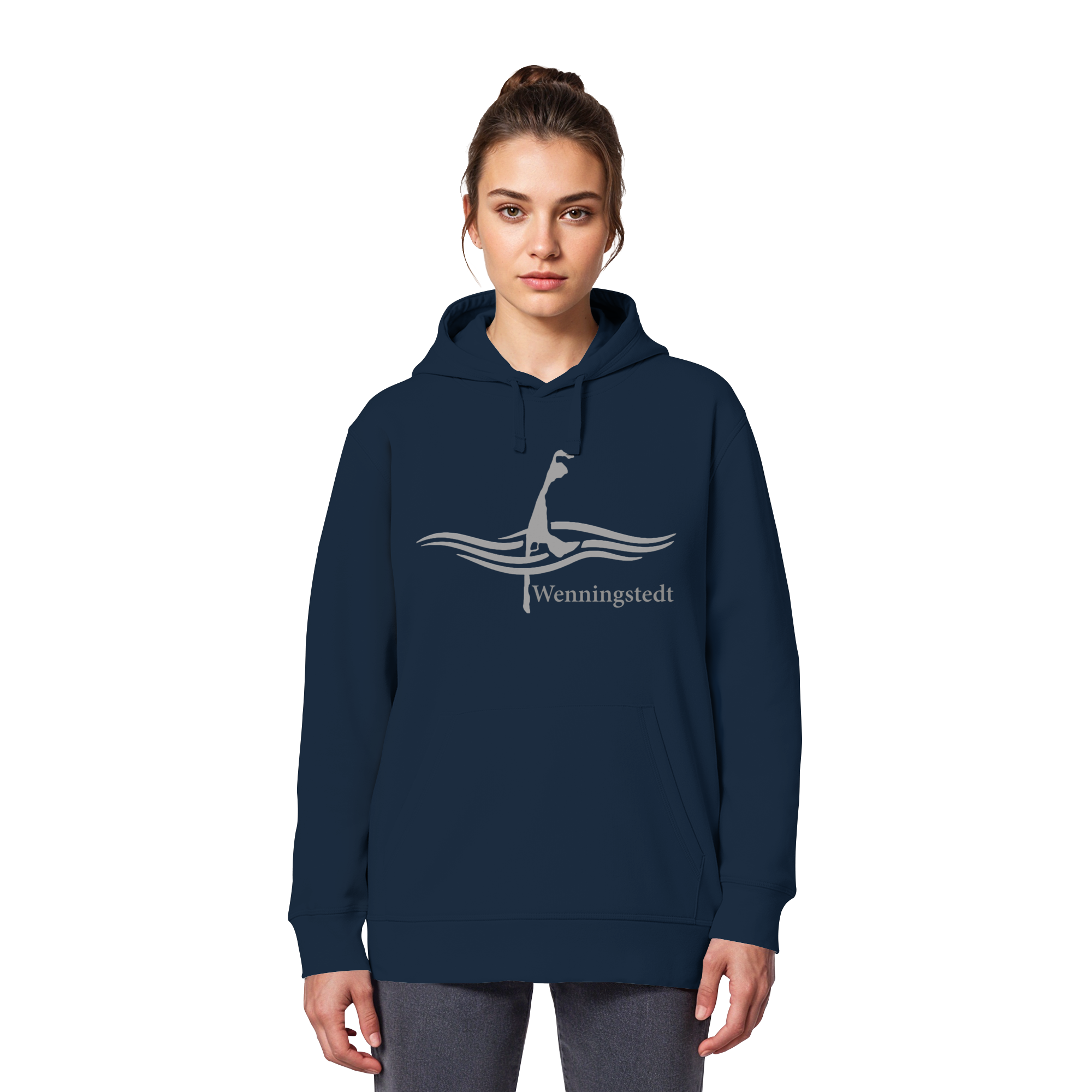 maritimes Sylt vom Meer umschlungen - Edition Wenningstedt (Vorne) Basic Hoodie
