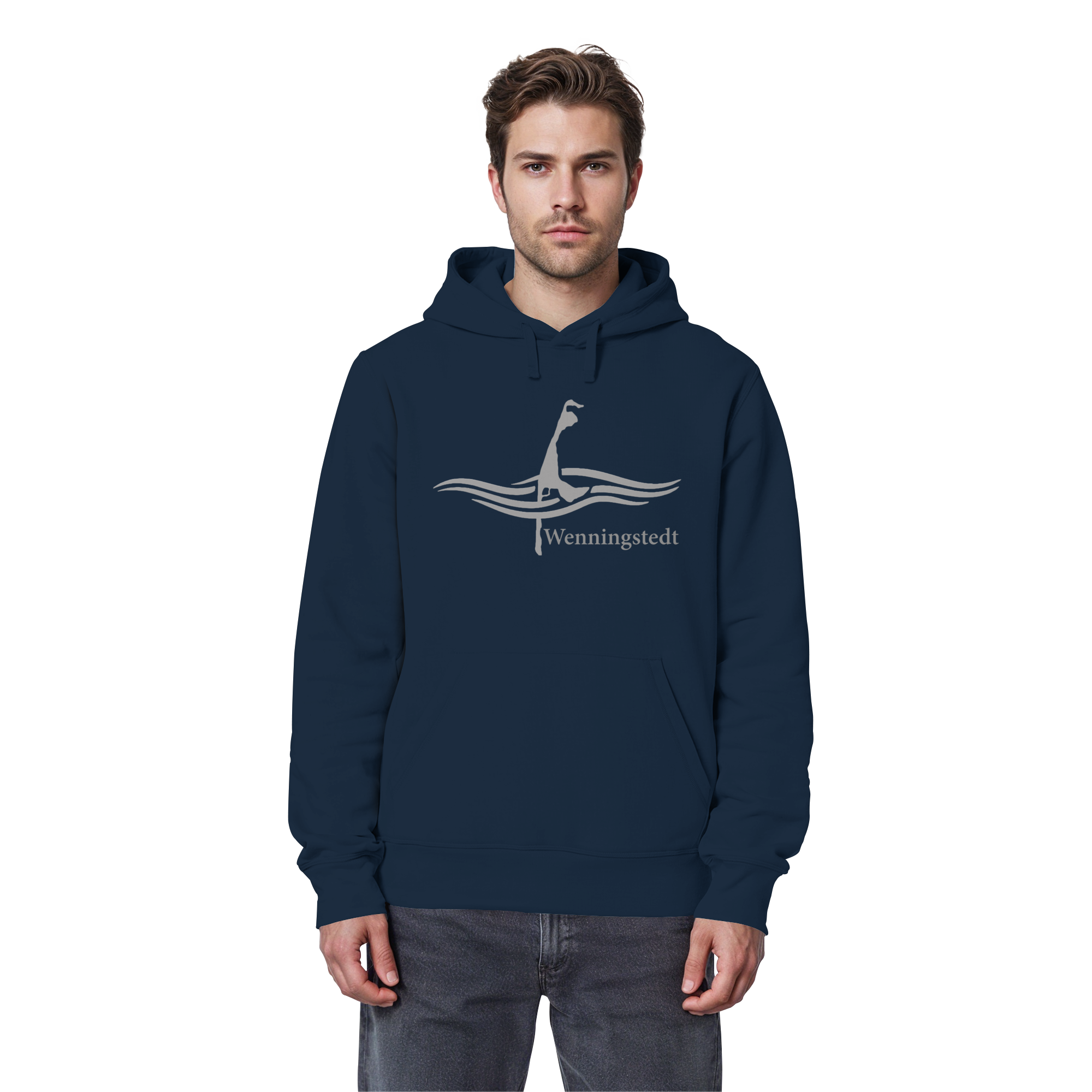 maritimes Sylt vom Meer umschlungen - Edition Wenningstedt (Vorne) Basic Hoodie