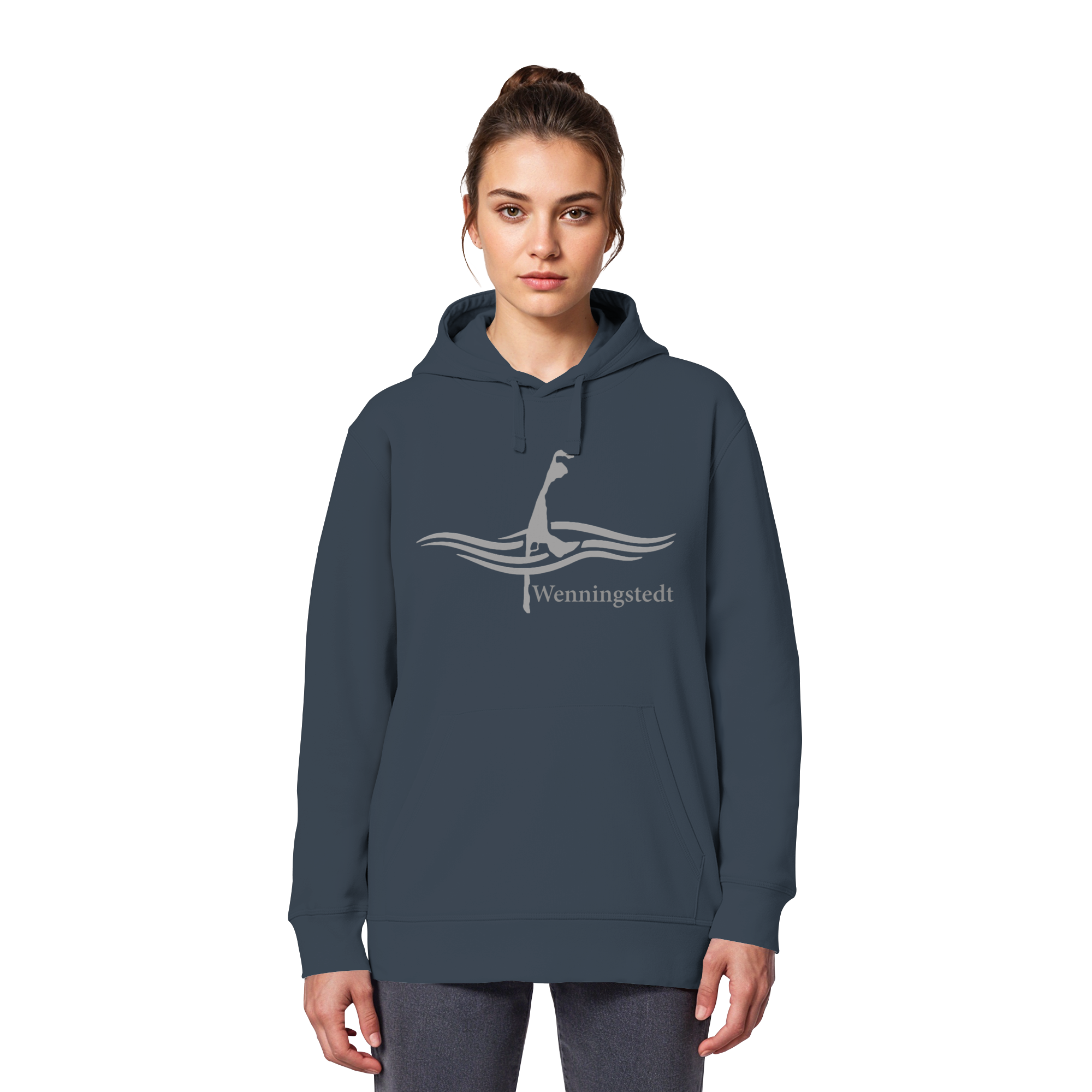 maritimes Sylt vom Meer umschlungen - Edition Wenningstedt (Vorne) Basic Hoodie