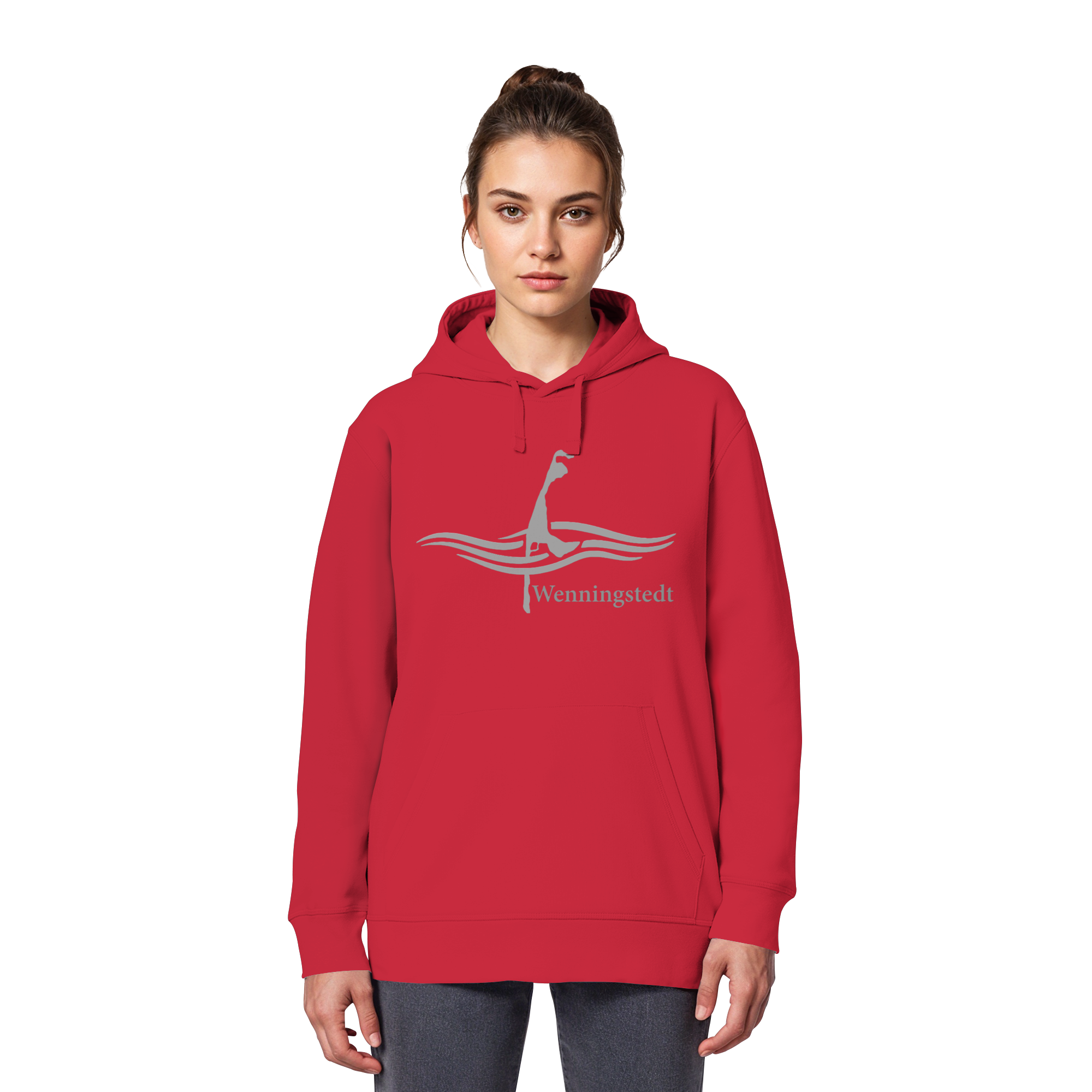 maritimes Sylt vom Meer umschlungen - Edition Wenningstedt (Vorne) Basic Hoodie
