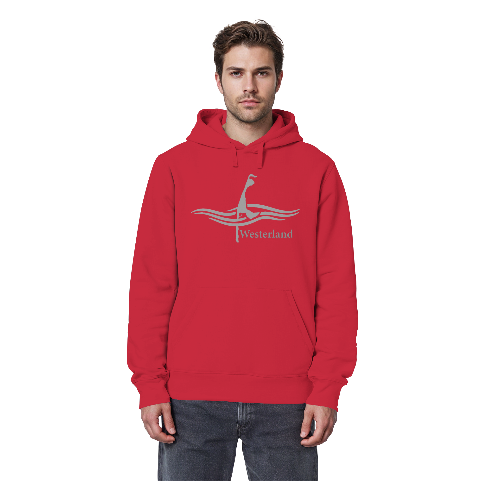 maritimes Sylt vom Meer umschlungen - Edition Westerland (Vorne) - Basic Hoodie
