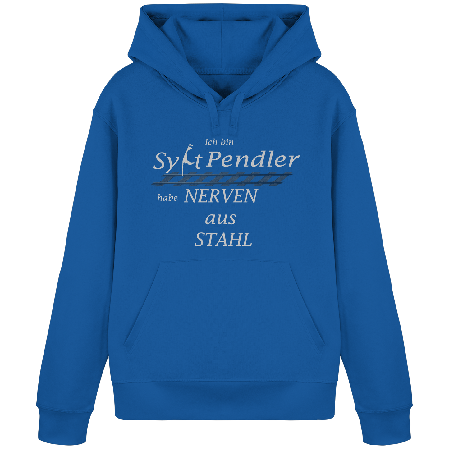 Der Sylt-Pendler ~ Basic Hoodie (Motiv vorne)