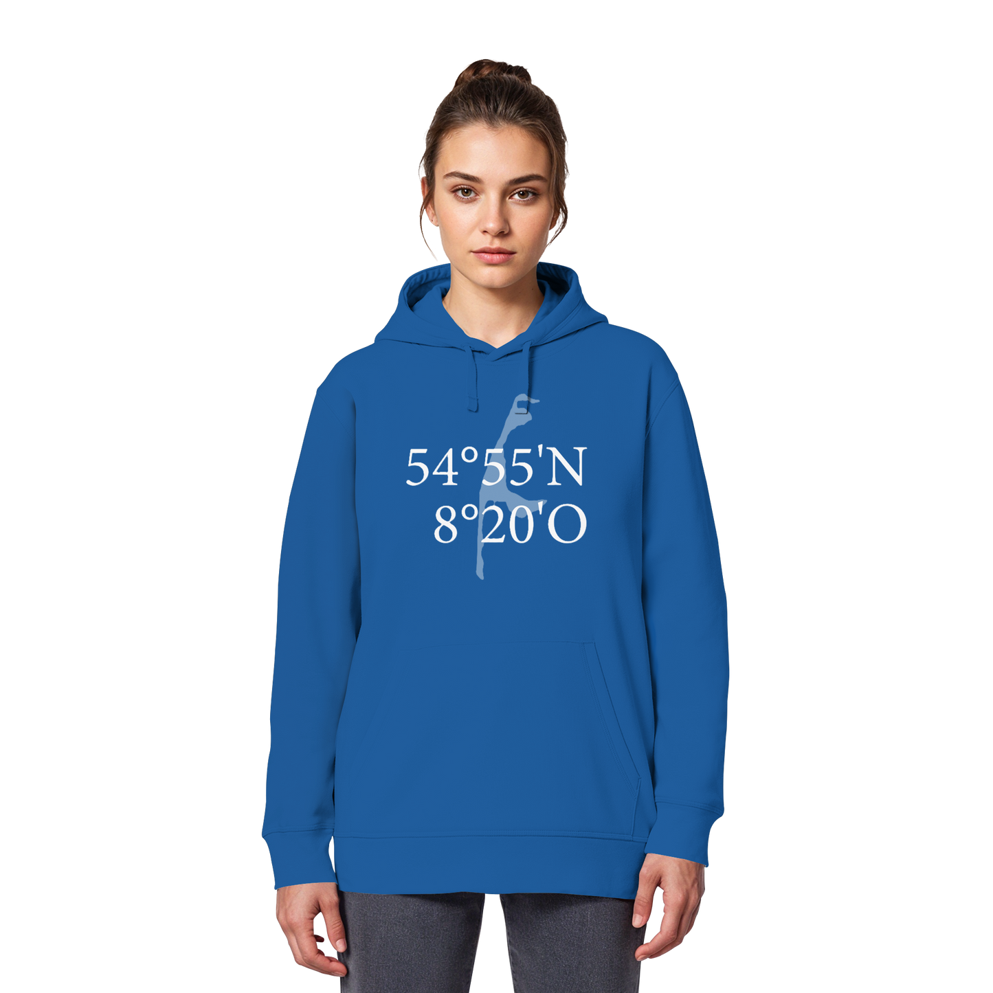 Deine Koordinate_vorne_Sonderedition_weiß - Basic Hoodie
