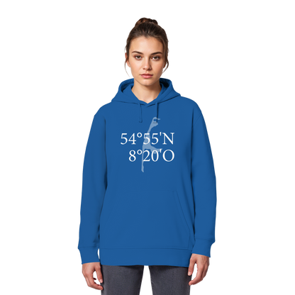 Deine Koordinate_vorne_Sonderedition_weiß - Basic Hoodie