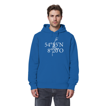 Deine Koordinate_vorne_Sonderedition_weiß - Basic Hoodie
