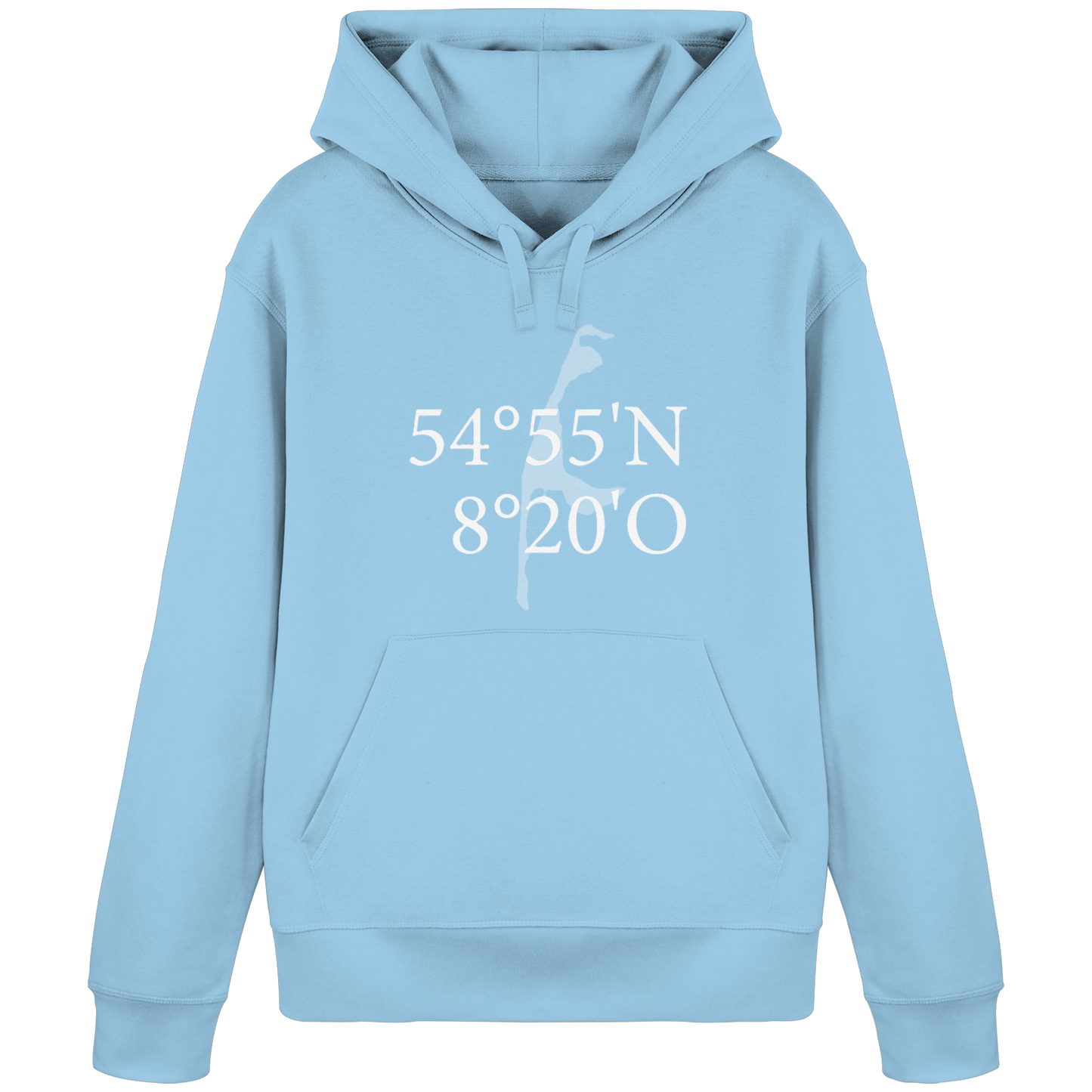 Deine Koordinate_vorne_Sonderedition_weiß - Basic Hoodie