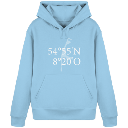 Deine Koordinate_vorne_Sonderedition_weiß - Basic Hoodie
