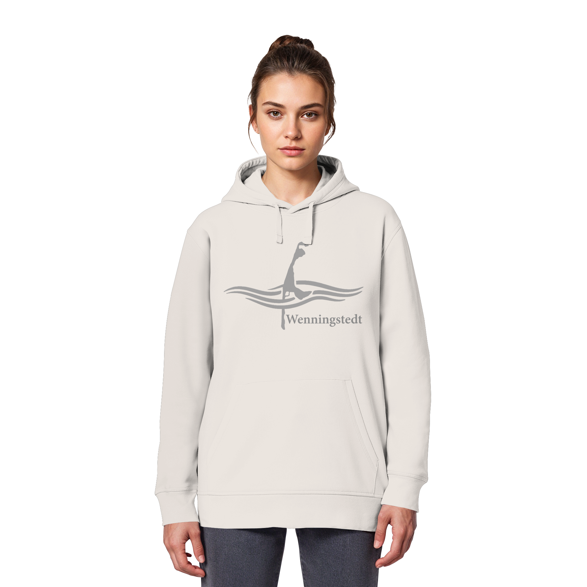 maritimes Sylt vom Meer umschlungen - Edition Wenningstedt (Vorne) Basic Hoodie