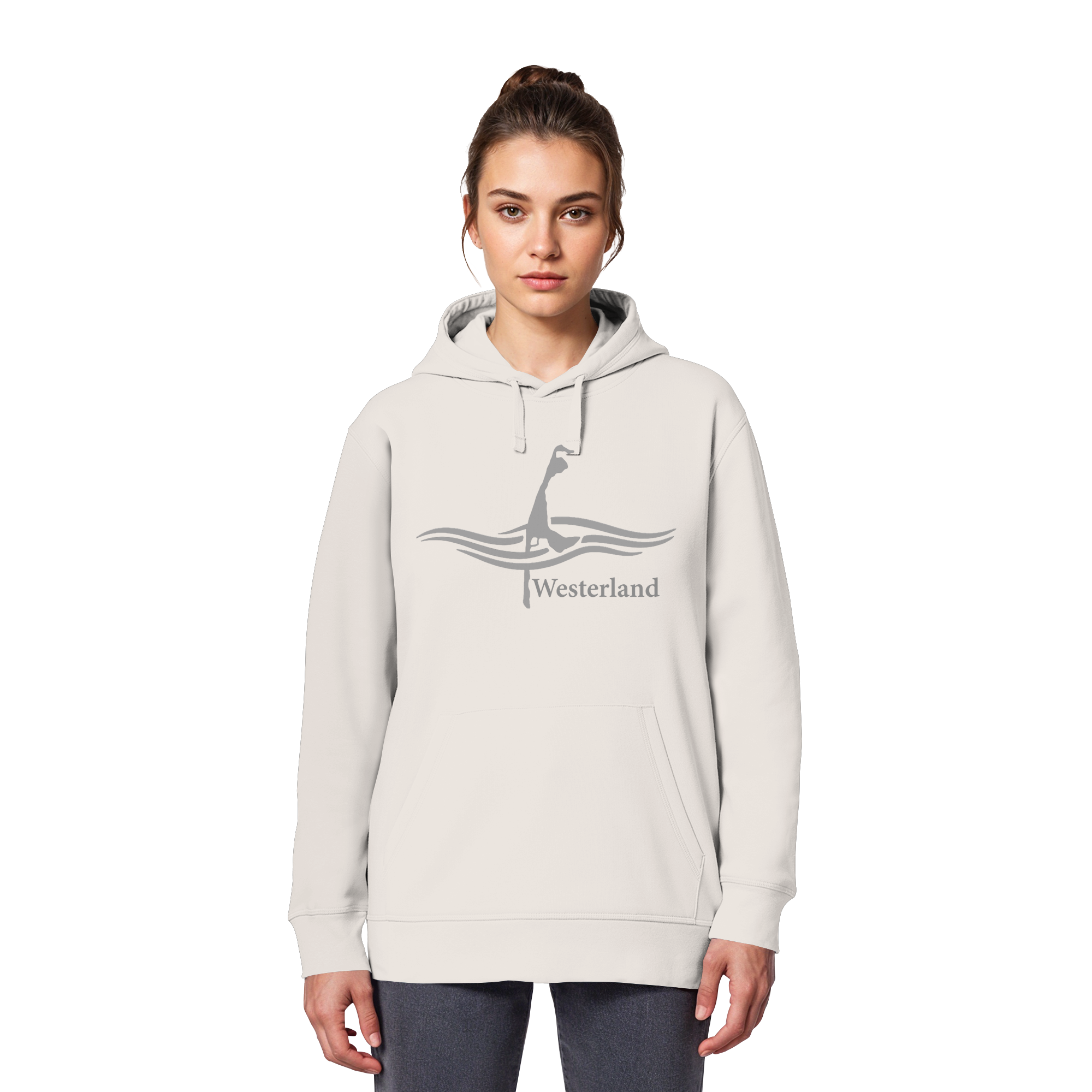 maritimes Sylt vom Meer umschlungen - Edition Westerland (Vorne) - Basic Hoodie