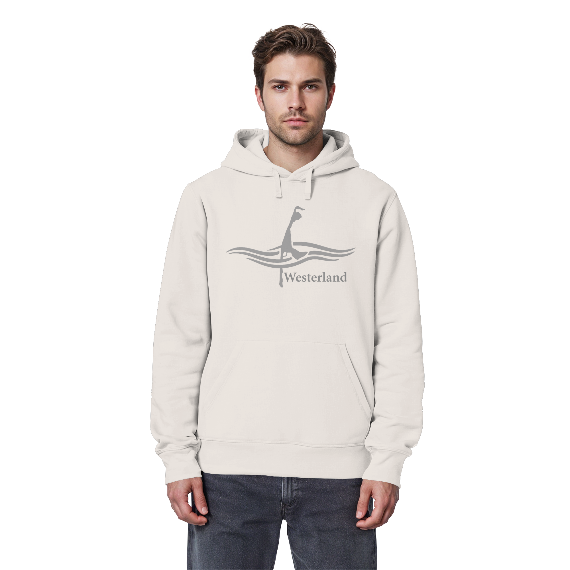 maritimes Sylt vom Meer umschlungen - Edition Westerland (Vorne) - Basic Hoodie