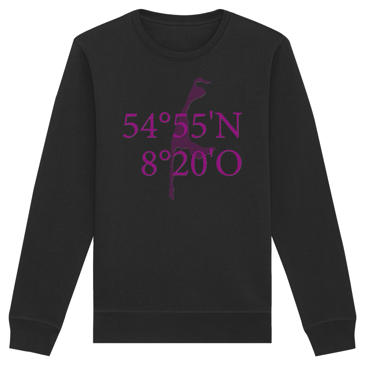 Deine Koordinaten_lila_vorne - Basic Unisex Sweatshirt