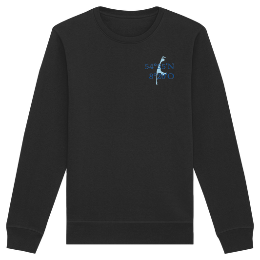 Deine Koordinaten_blau_vorne - Basic Sweatshirt