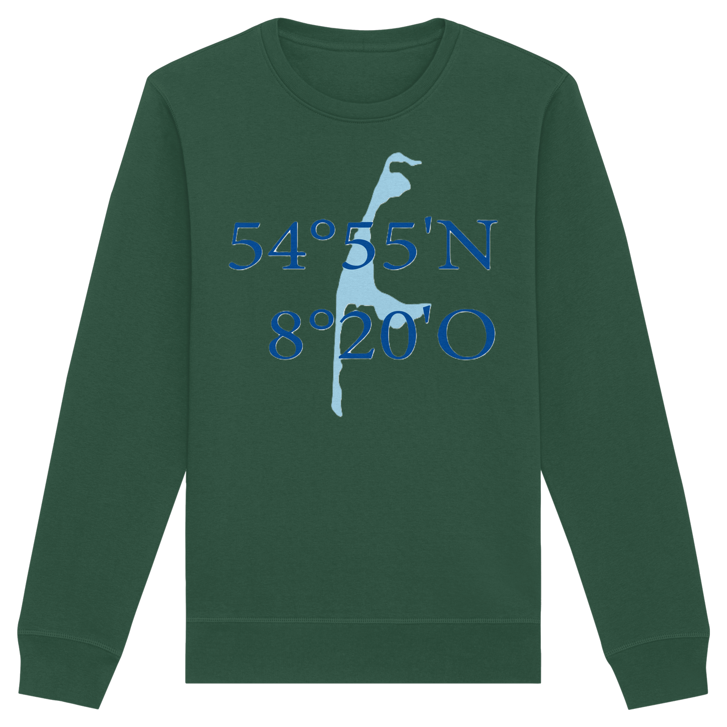 Deine Koordinaten_blau_vorne - Basic Unisex Sweatshirt