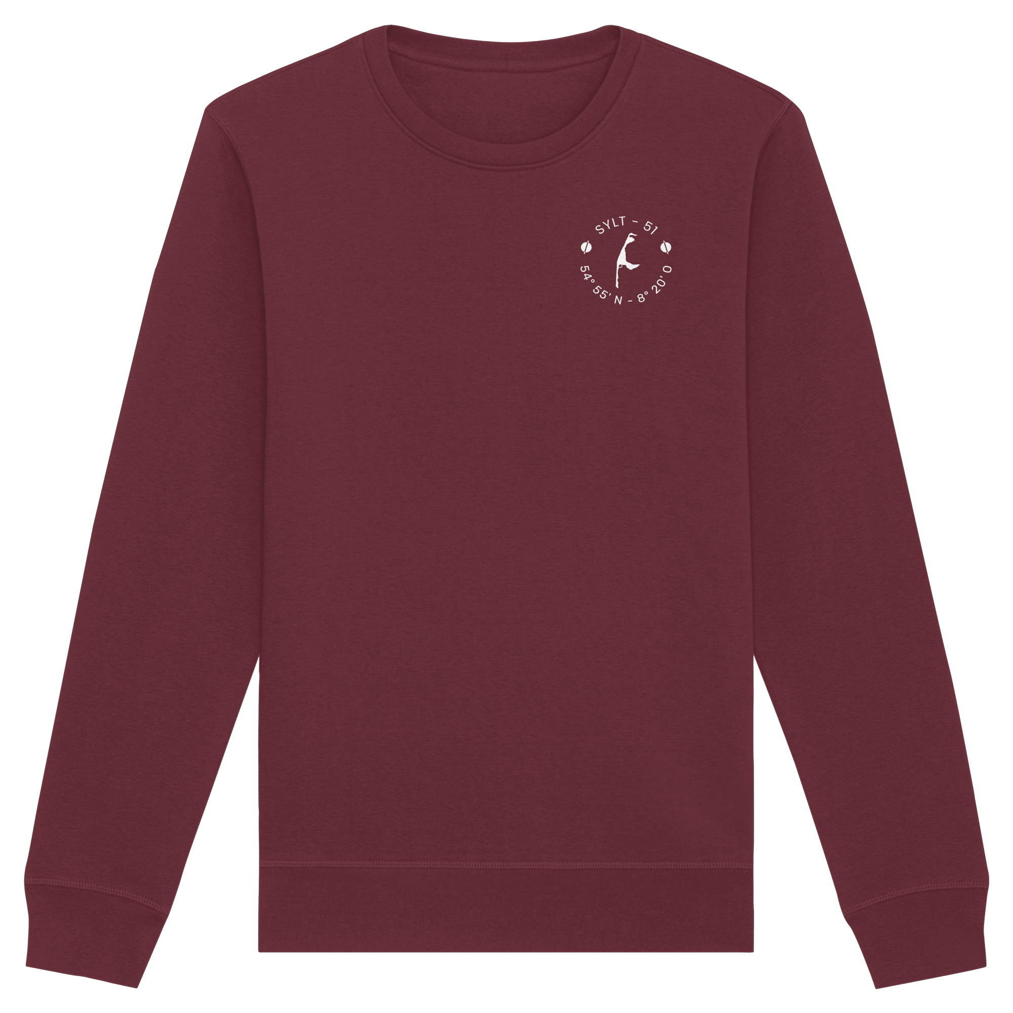 Sylt-51 Koordinate (small - front) - Basic Sweatshirt