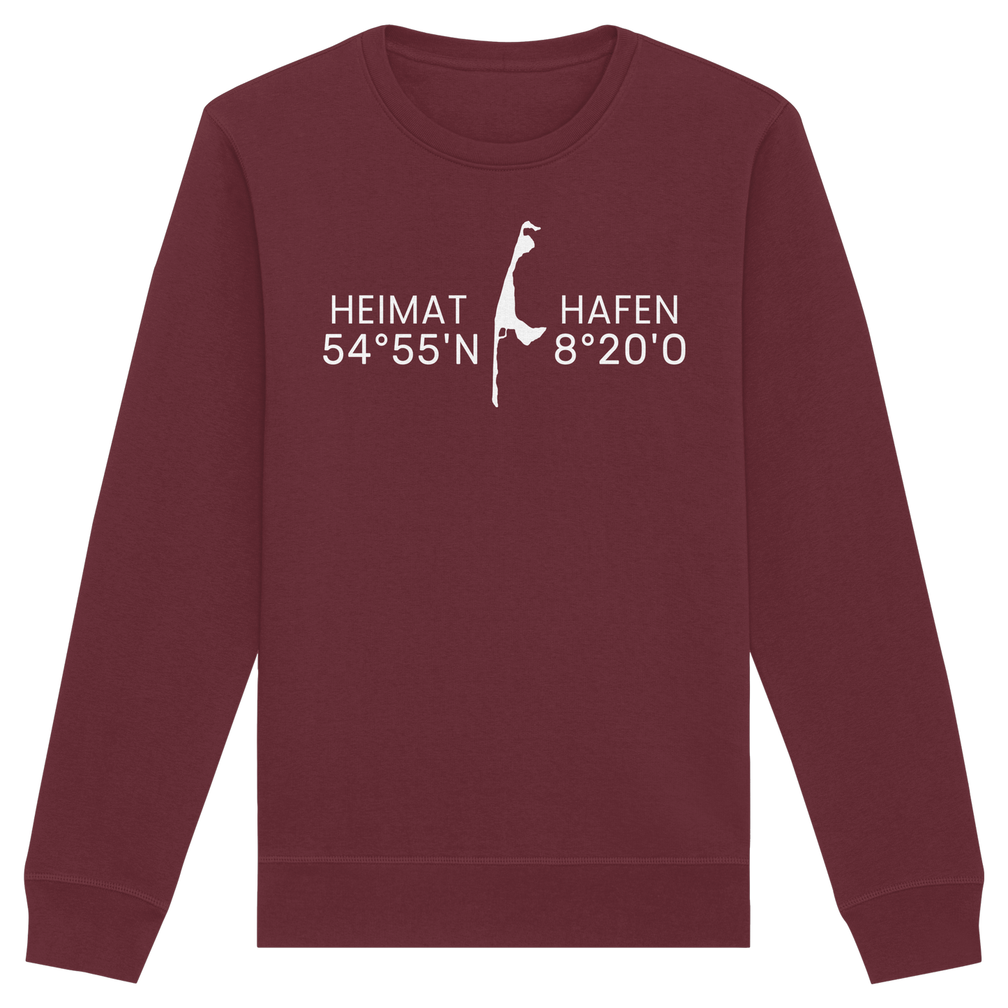 Heimat Sylt - deine Koordinate_Insel_only - Basic Unisex Sweatshirt