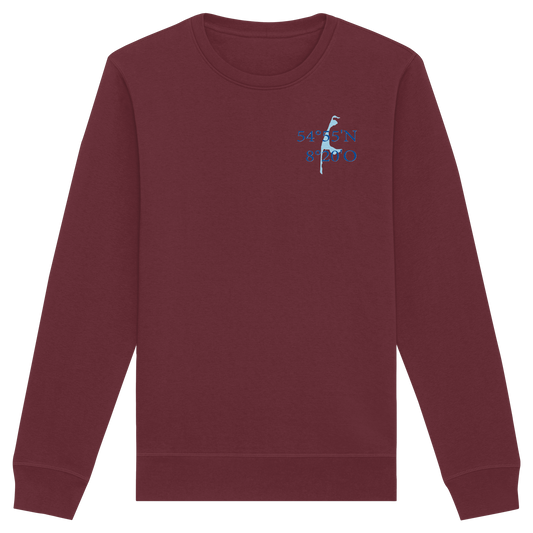 Deine Koordinaten_blau_vorne - Basic Sweatshirt