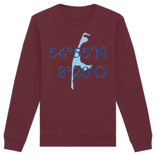 Deine Koordinaten_blau_vorne - Basic Unisex Sweatshirt