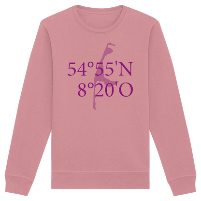 Deine Koordinaten_lila_vorne - Basic Unisex Sweatshirt