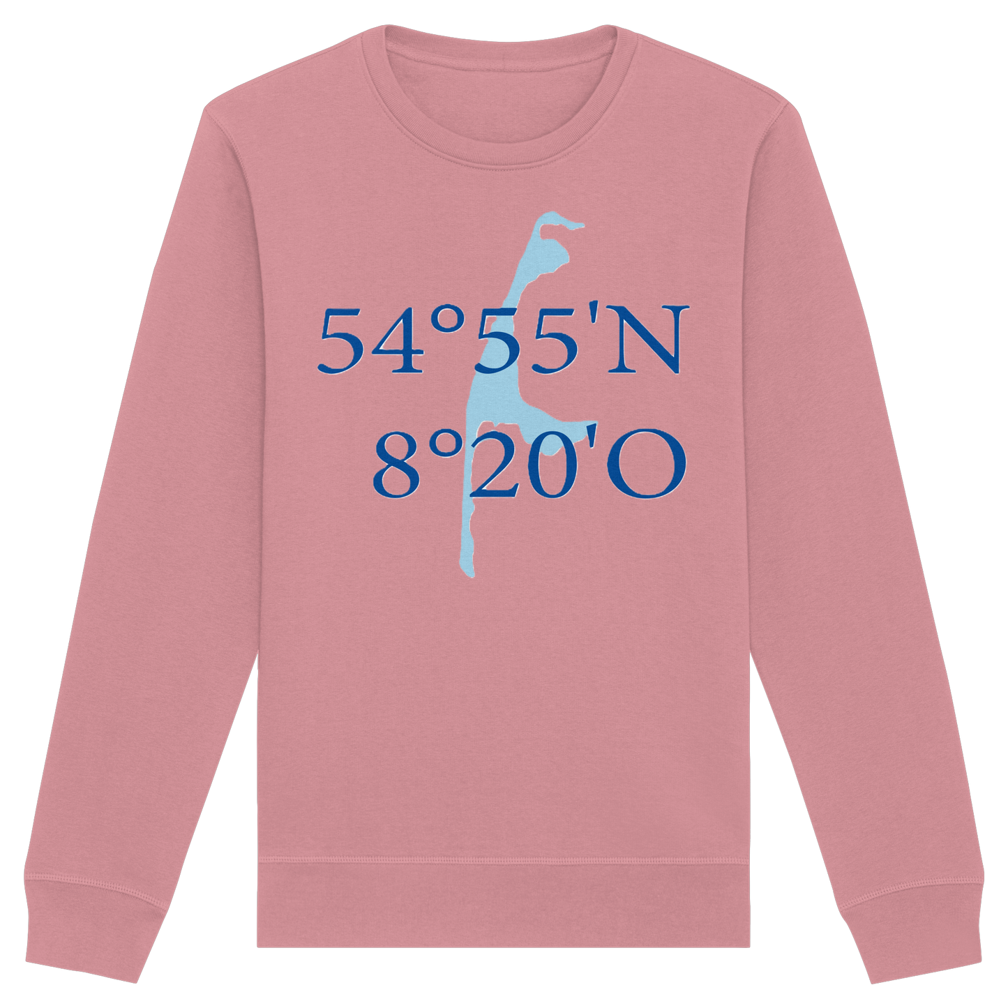 Deine Koordinaten_blau_vorne - Basic Unisex Sweatshirt