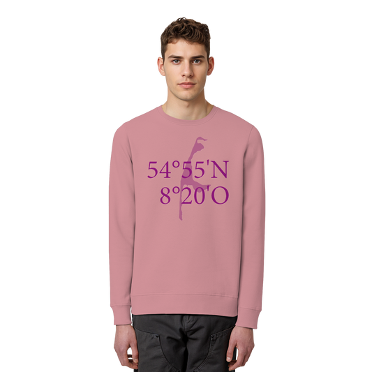Deine Koordinaten_lila_vorne - Basic Unisex Sweatshirt