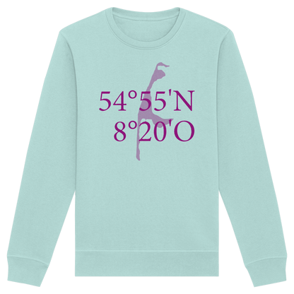 Deine Koordinaten_lila_vorne - Basic Unisex Sweatshirt