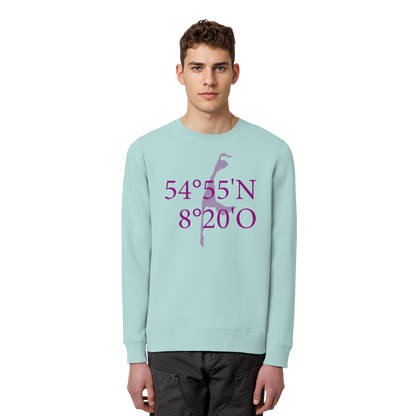 Deine Koordinaten_lila_vorne - Basic Unisex Sweatshirt