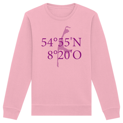 Deine Koordinaten_lila_vorne - Basic Unisex Sweatshirt