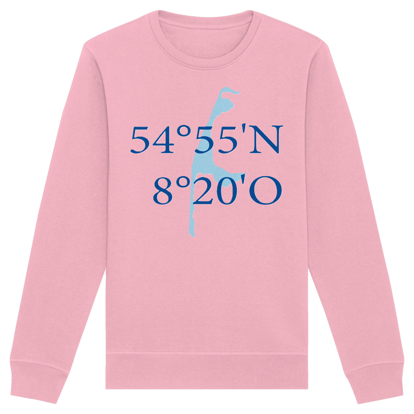 Deine Koordinaten_blau_vorne - Basic Unisex Sweatshirt