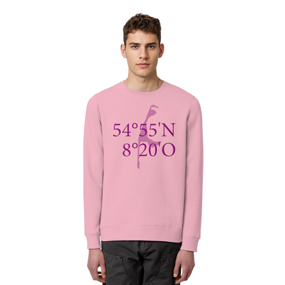 Deine Koordinaten_lila_vorne - Basic Unisex Sweatshirt