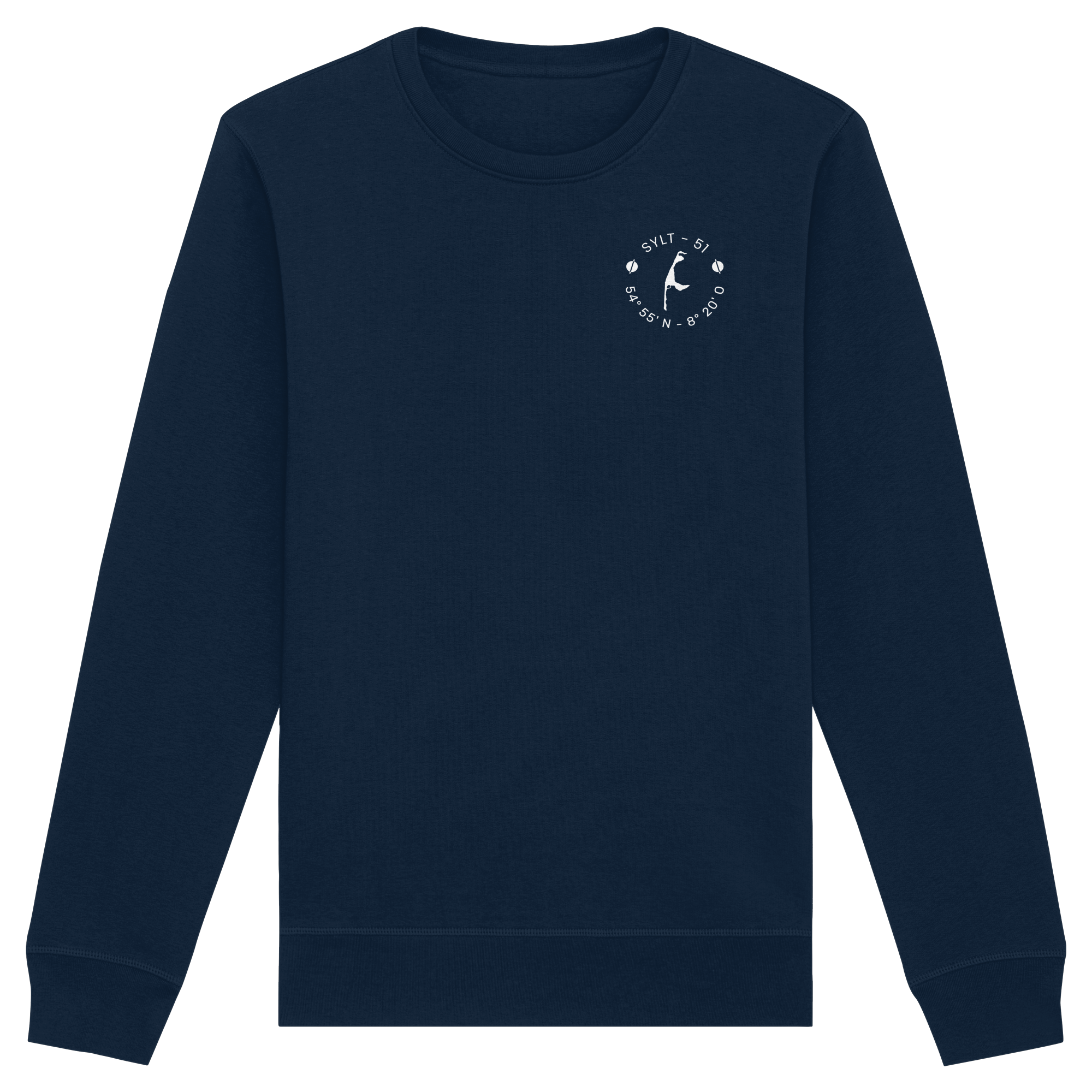 Sylt-51 Koordinate (small - front) - Basic Sweatshirt
