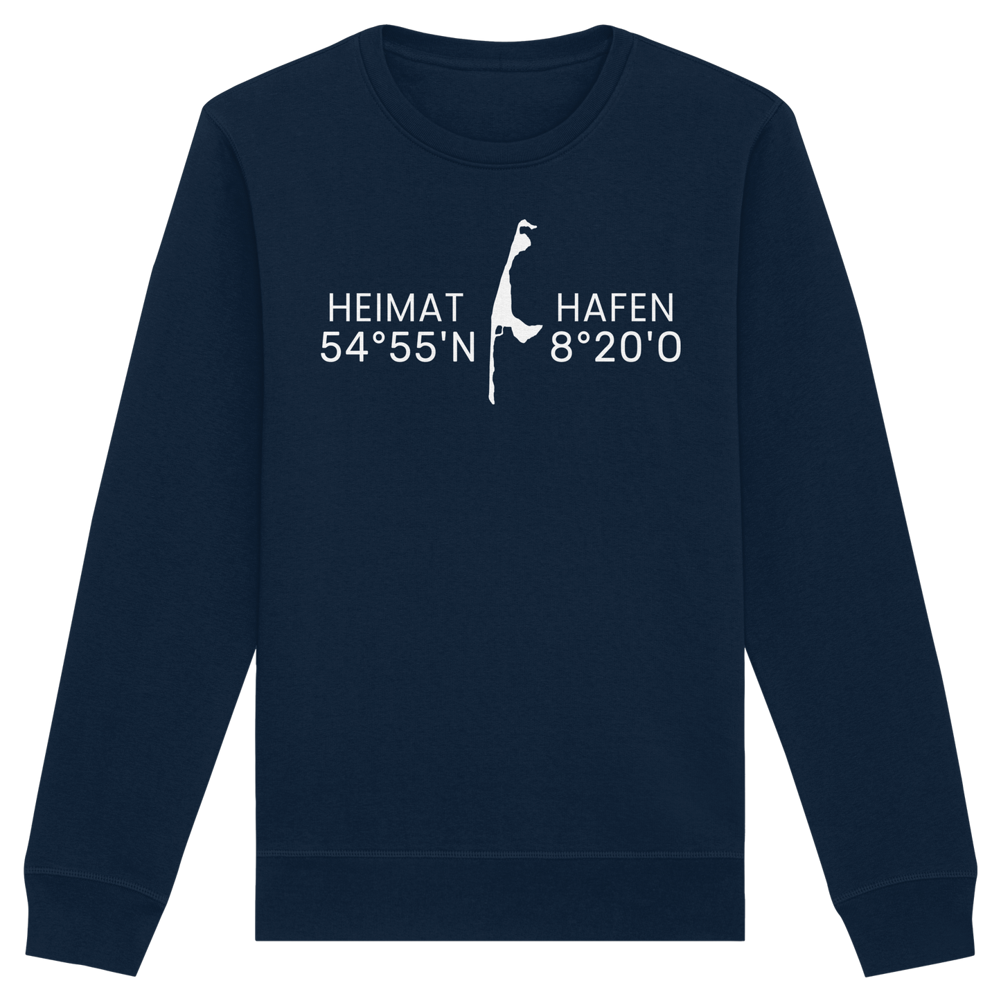 Heimat Sylt - deine Koordinate_Insel_only - Basic Unisex Sweatshirt