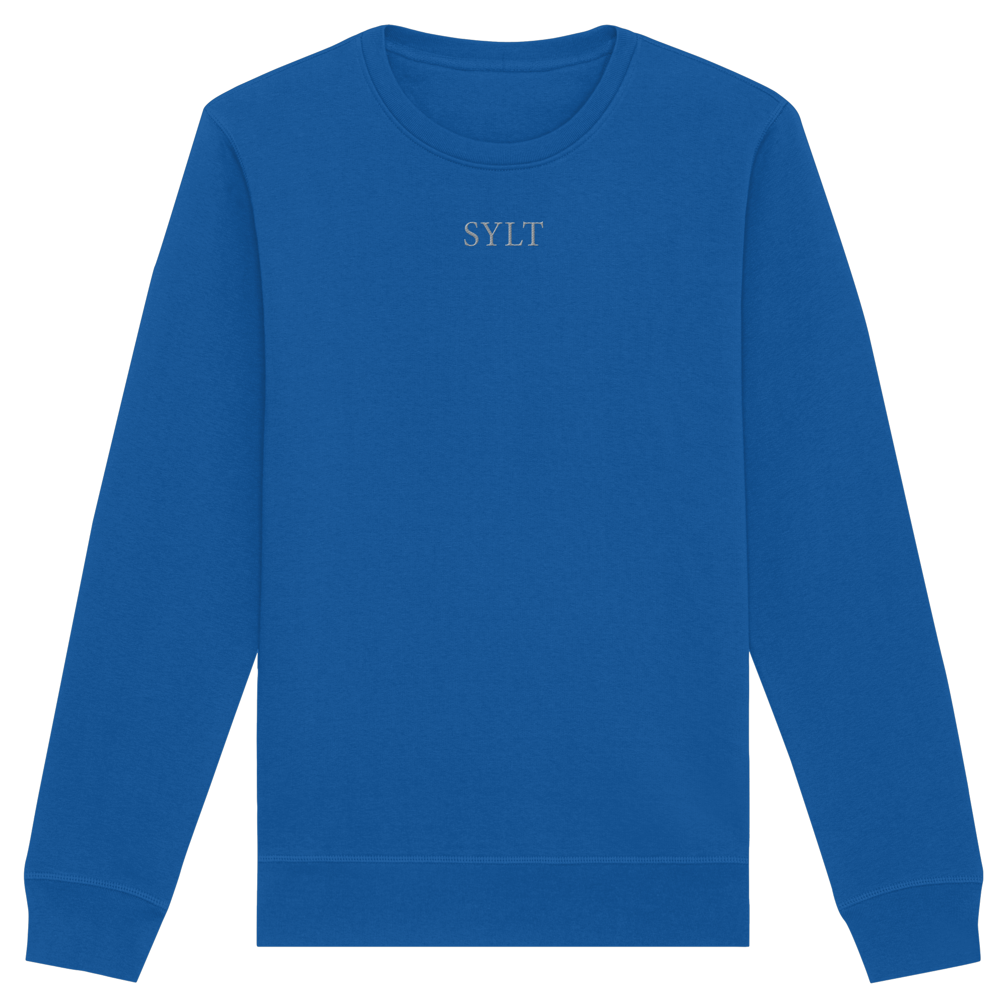 maritime SyltWelle (Sonnenaufgang) mit Stick (front) & Logo (hinten)  - Basic Sweatshirt