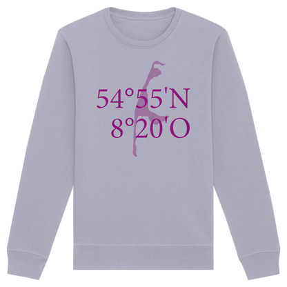 Deine Koordinaten_lila_vorne - Basic Unisex Sweatshirt